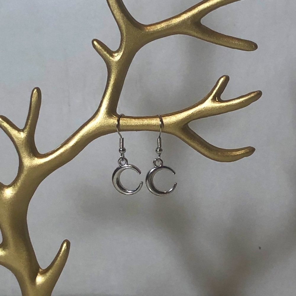 Handmade moon earrings